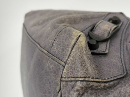 BALENCIAGA Leather Handbag 228750・4145 K・1669 Purple Handbag
