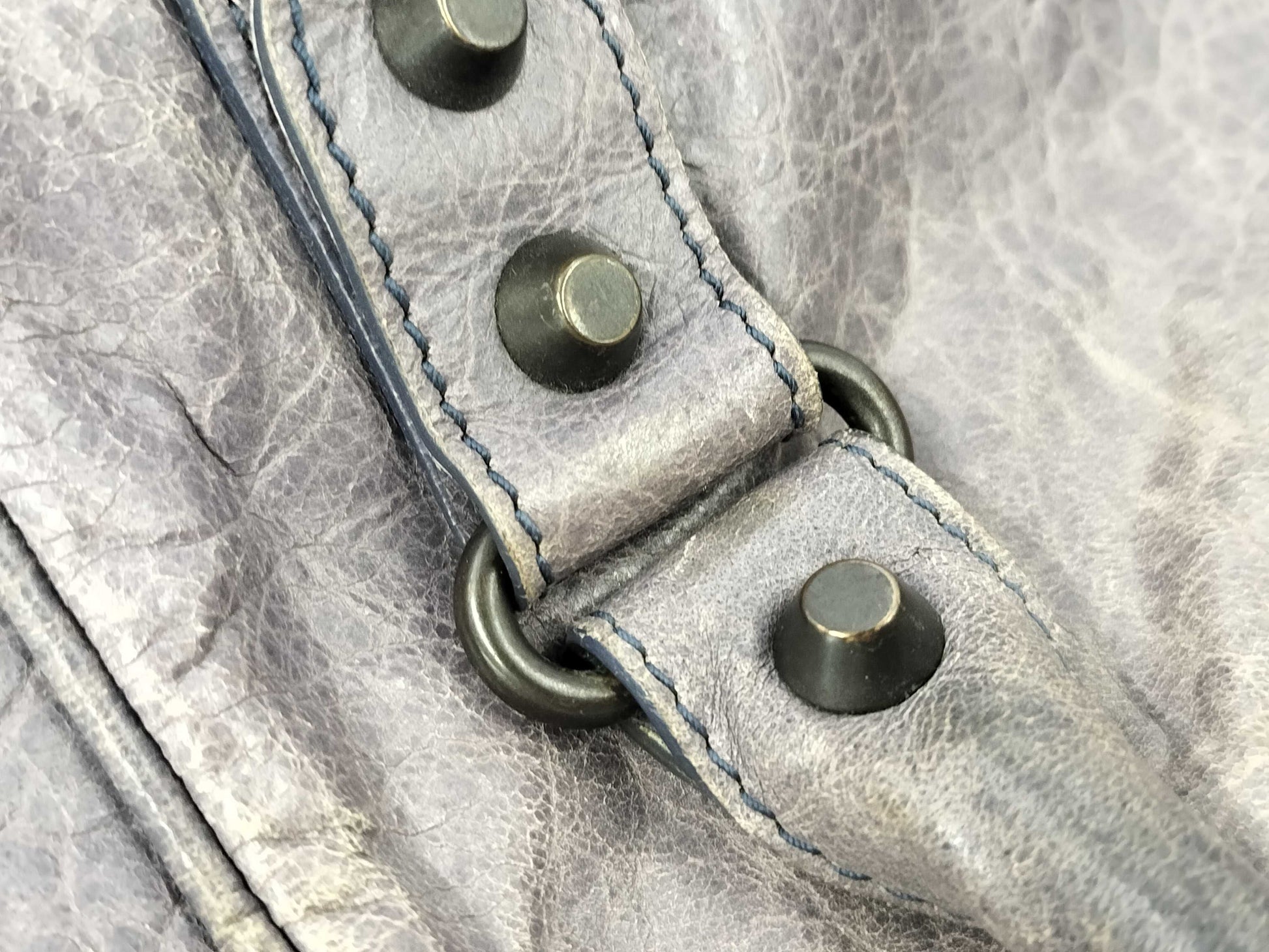 BALENCIAGA Leather Handbag 228750・4145 K・1669 Purple Handbag