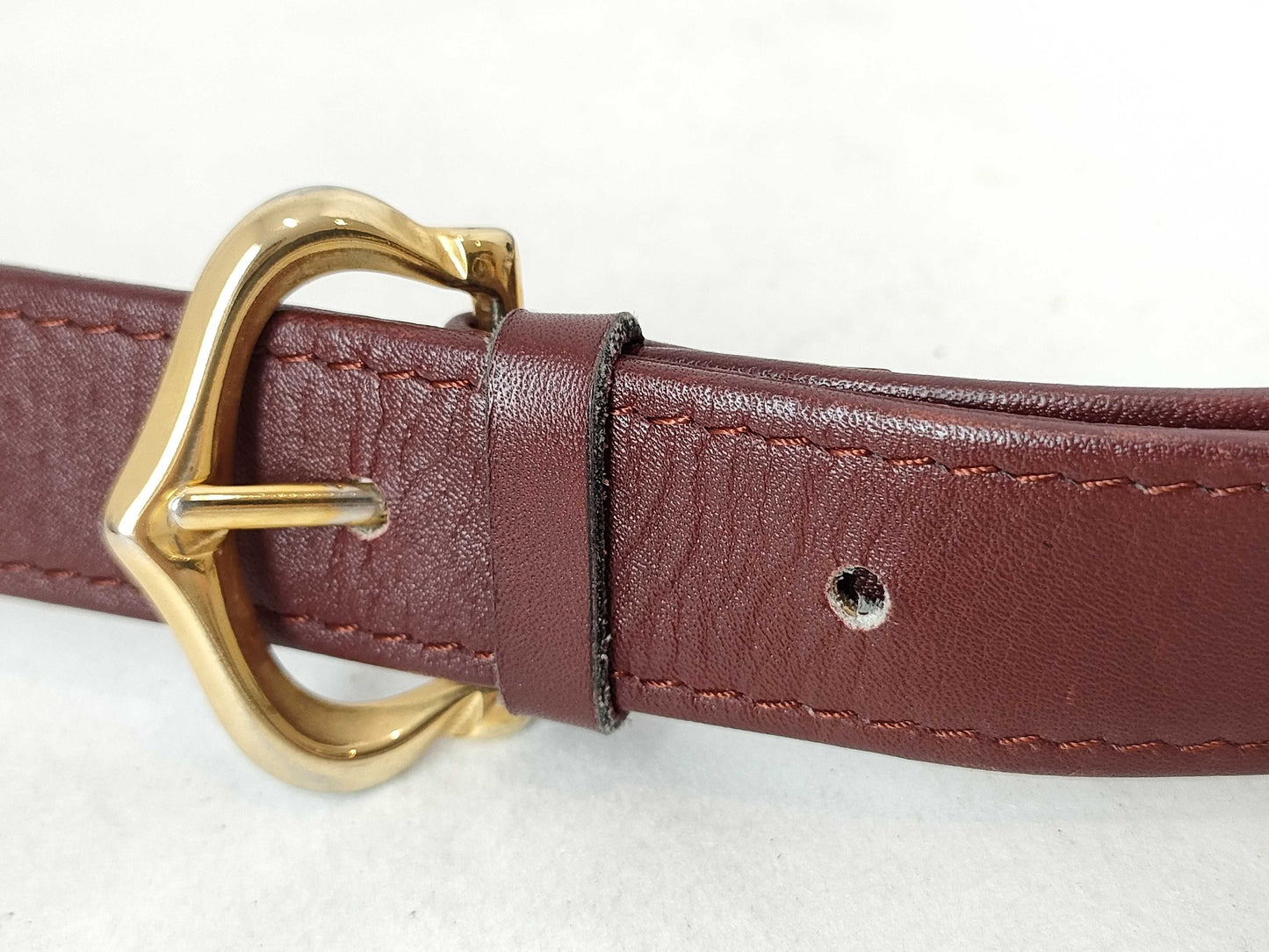 Cartier Must Cartier Must Line Leather Shoulder Bag Bordeaux Shoulder Bag
