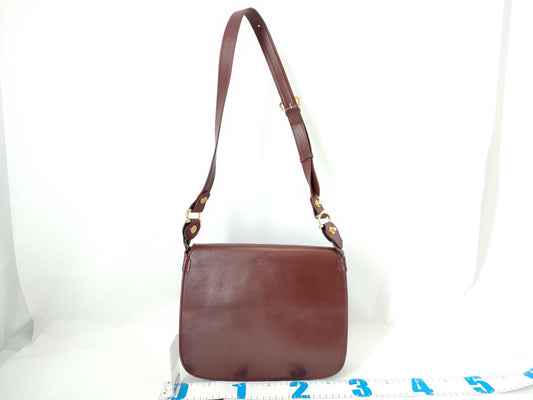 Cartier Must Cartier Must Line Leather Shoulder Bag Bordeaux Shoulder Bag