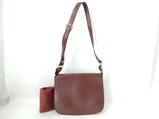 Cartier Must Cartier Must Line Leather Shoulder Bag Bordeaux Shoulder Bag