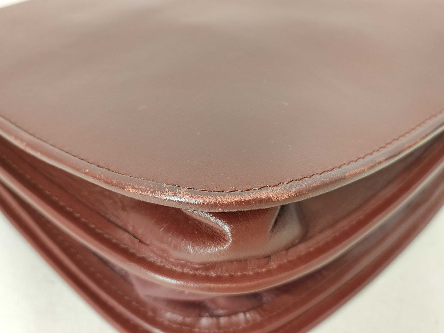 Cartier Must Cartier Must Line Leather Shoulder Bag Bordeaux Shoulder Bag