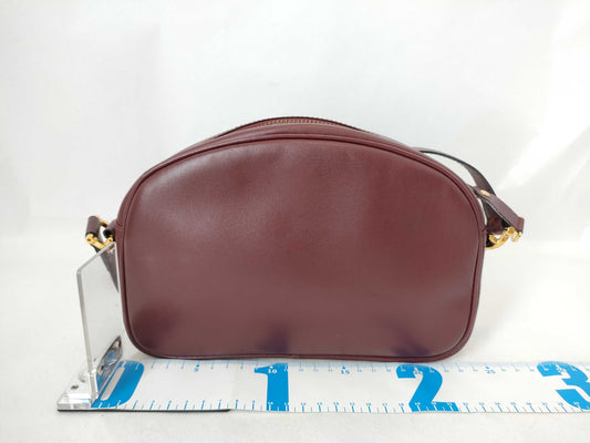 Cartier Must Cartier Leather Shoulder Bag Bordeaux Shoulder Bag