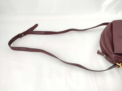 Cartier Must Cartier Leather Shoulder Bag Bordeaux Shoulder Bag