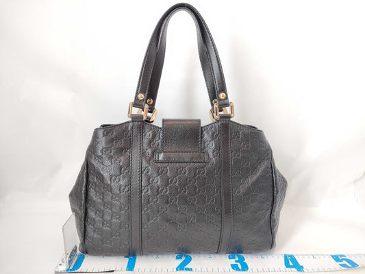 GUCCI Guccissima Tote Bag 211935 213048 Black Tote Bag
