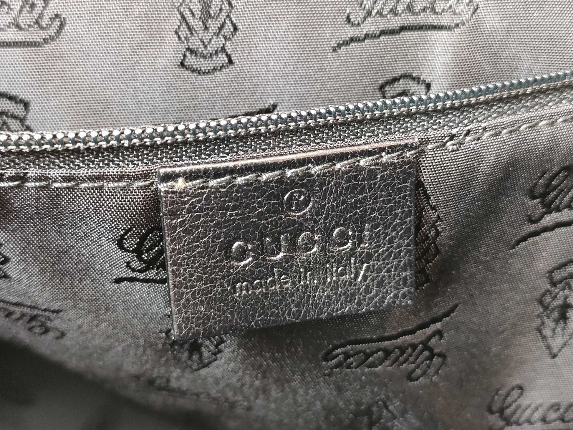 GUCCI Guccissima Tote Bag 211935 213048 Black Tote Bag