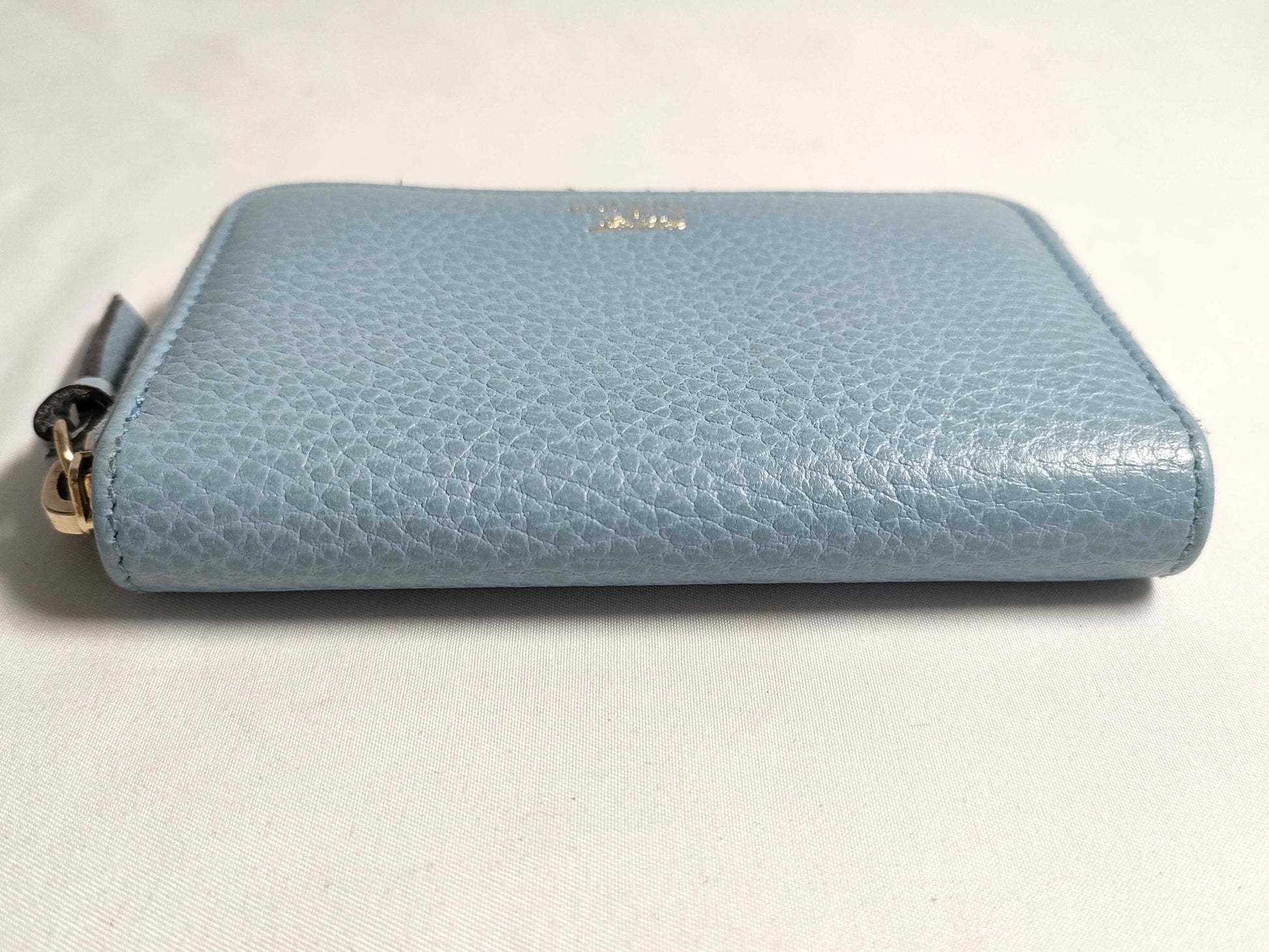 GUCCI Leather Card Case 368877/203887 Light Blue Card Case/Pass Case/Business Card Holder