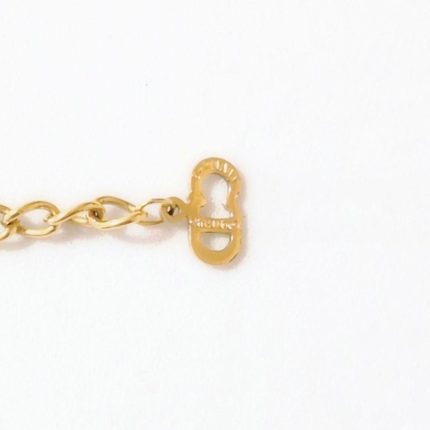 Dior CD Logo Heart Gold Vintage Necklace