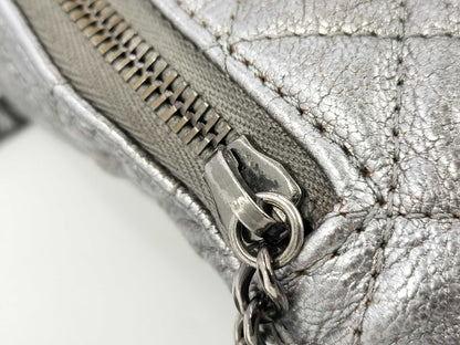CHANEL Metallic Silver Waist Pouch, 19th Series, A94102