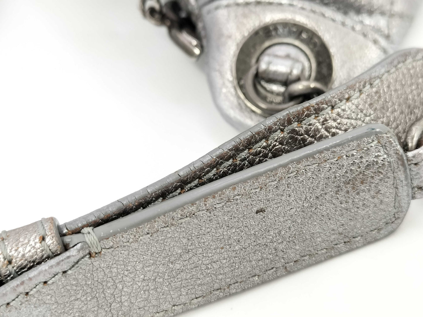 CHANEL Metallic Silver Waist Pouch, 19th Series, A94102