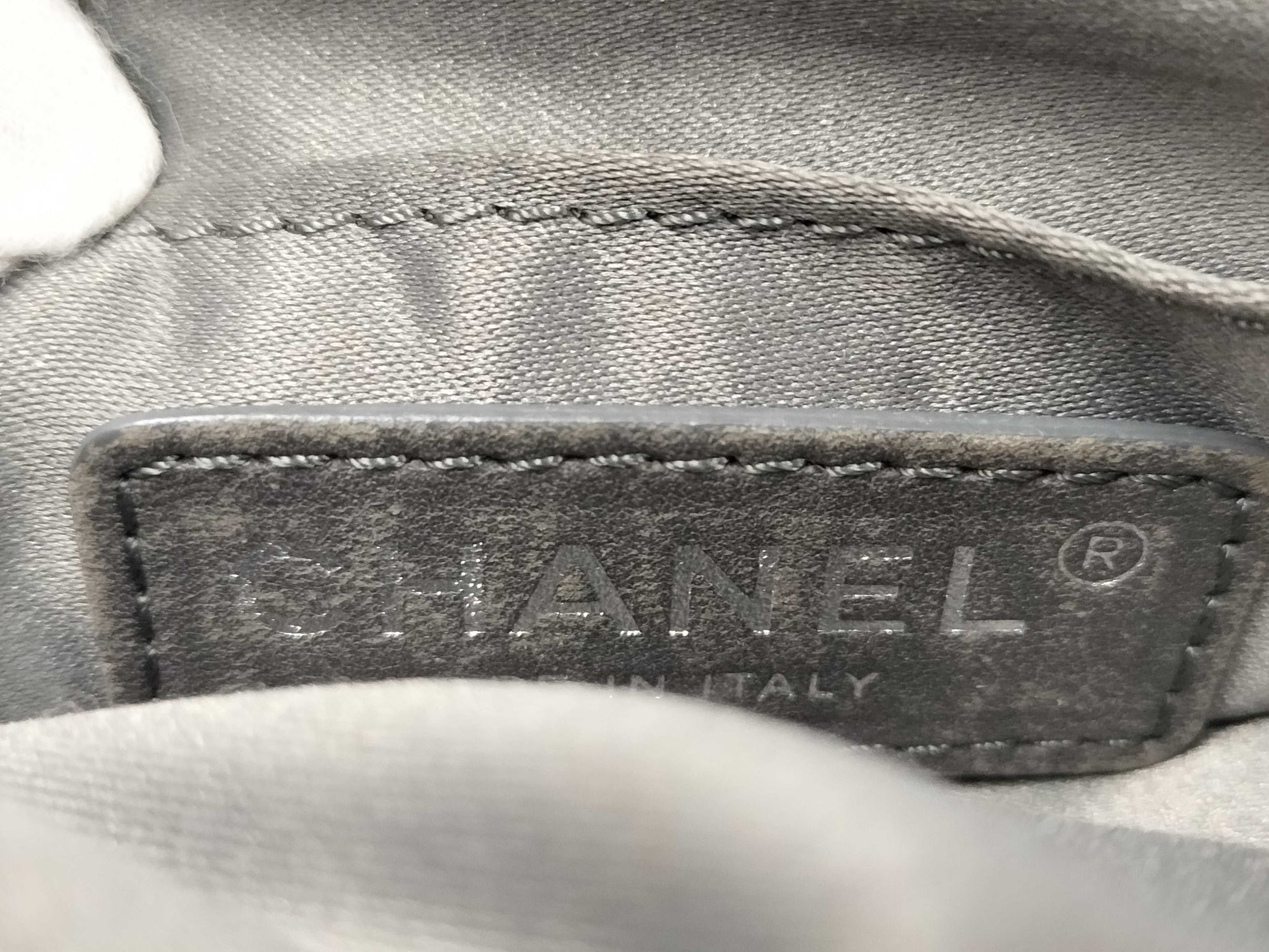CHANEL Metallic Silver Waist Pouch, 19th Series, A94102