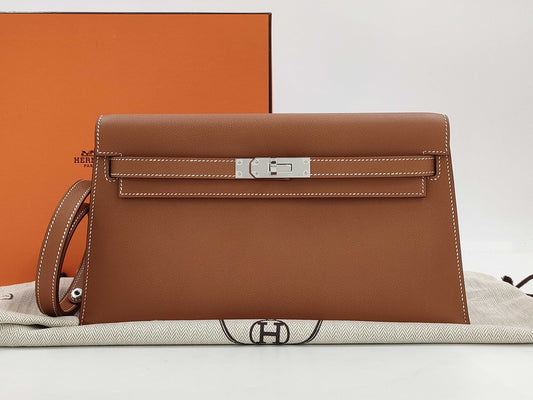 HERMES Kelly Elan W Stamp Shoulder Bag