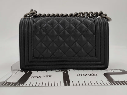 CHANEL Boy Chanel Small Black Shoulder Bag A67085