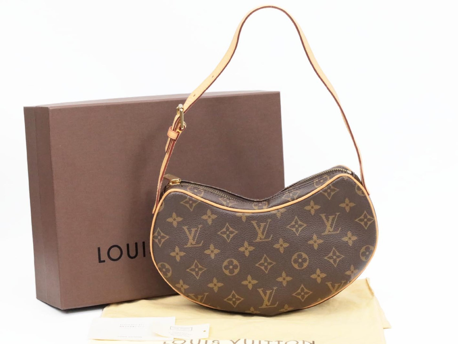 LOUIS VUITTON Monogram Pochette Croissant M51510 Shoulder Bag