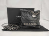 CHANEL Chanel 22 Mini Black Shoulder Bag with Silver Hardware and GP Serial Plate 