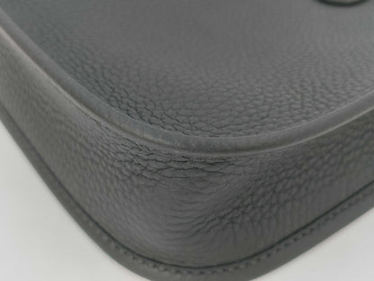 HERMES Mini Evelyne Amazone 16 TPM Noir Shoulder Bag with Gold Hardware and GP K Stamp