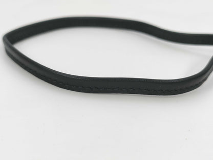HERMES Rodeo Lock Charm, Black and Gold with K Stamp