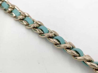 CHANEL Chanel Chain Shoulder Bag Blue Shoulder Bag