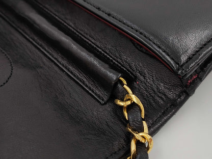 CHANEL Matelassé Full Flap Push Lock Chain Shoulder Bag