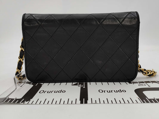 CHANEL Matelassé Full Flap Push Lock Chain Shoulder Bag