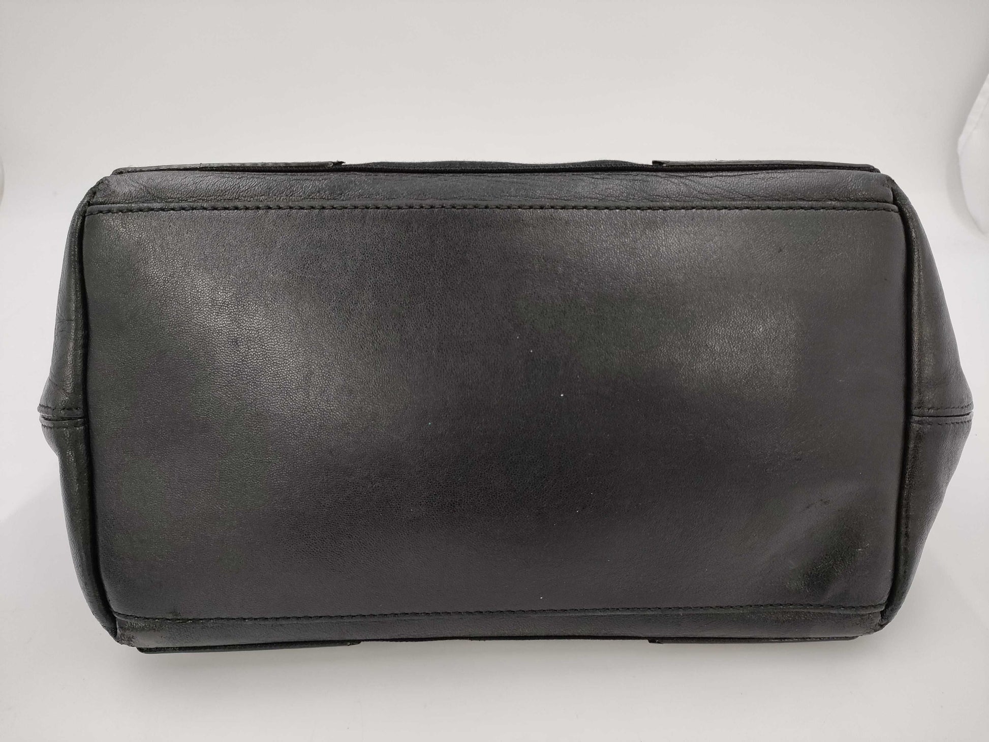 BALENCIAGA Navy Cabas Leather Handbag