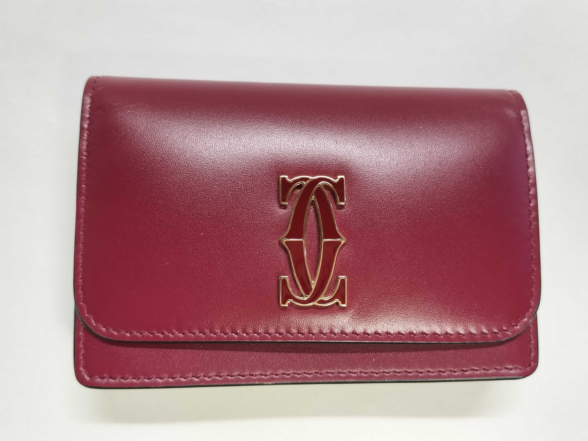 Cartier Double C Card Case, Multi-Card Holder, Pass Case, Business Card Case Card Case, Pass Case, Business Card Case
