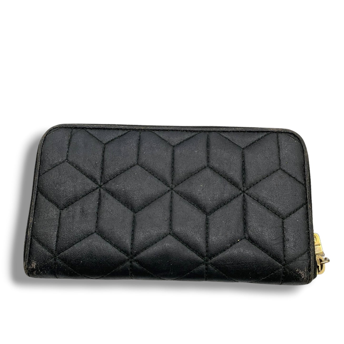 Miu Miu Quilted Zip-Around Wallet