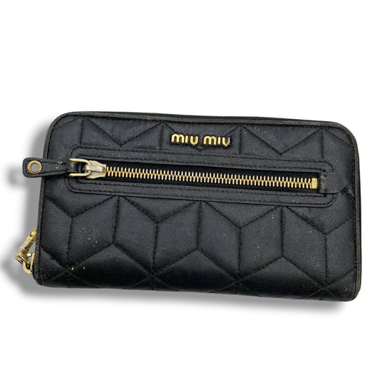 Miu Miu Quilted Zip-Around Wallet