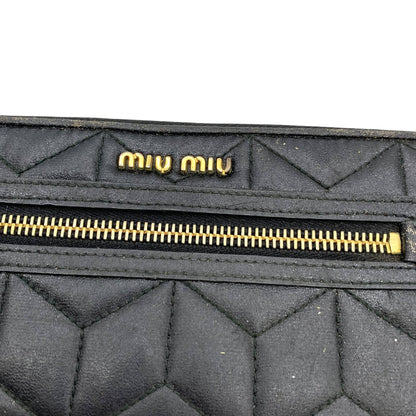 Miu Miu Quilted Zip-Around Wallet