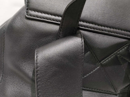 BOTTEGA VENETA Intrecciato Leather Backpack in Black