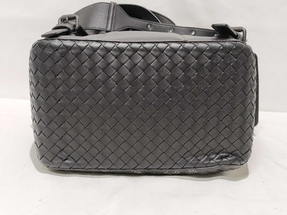 BOTTEGA VENETA Intrecciato Leather Backpack in Black