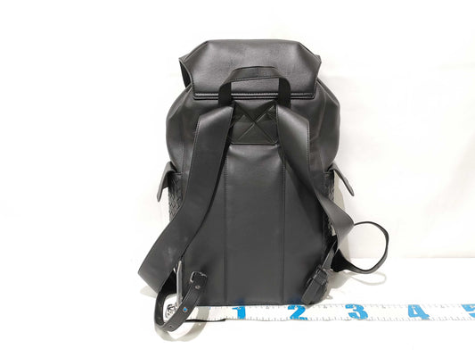 BOTTEGA VENETA Intrecciato Leather Backpack in Black