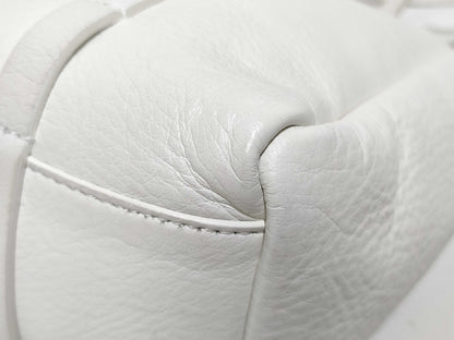 BALENCIAGA Everyday Tote, Leather, White, 2-Way, 489813 Tote Bag