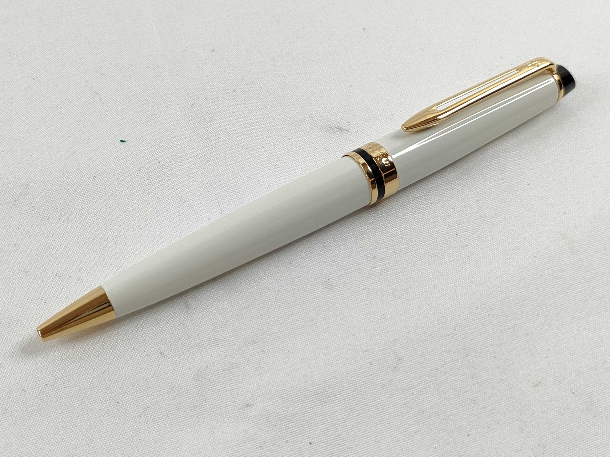 WATERMAN Twist Ballpoint Pen, White x Gold, Pen/Fountain Pen