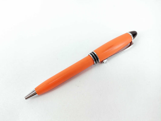 AURORA Knock Ballpoint Pen, Orange x Silver, Pens & Fountain Pens