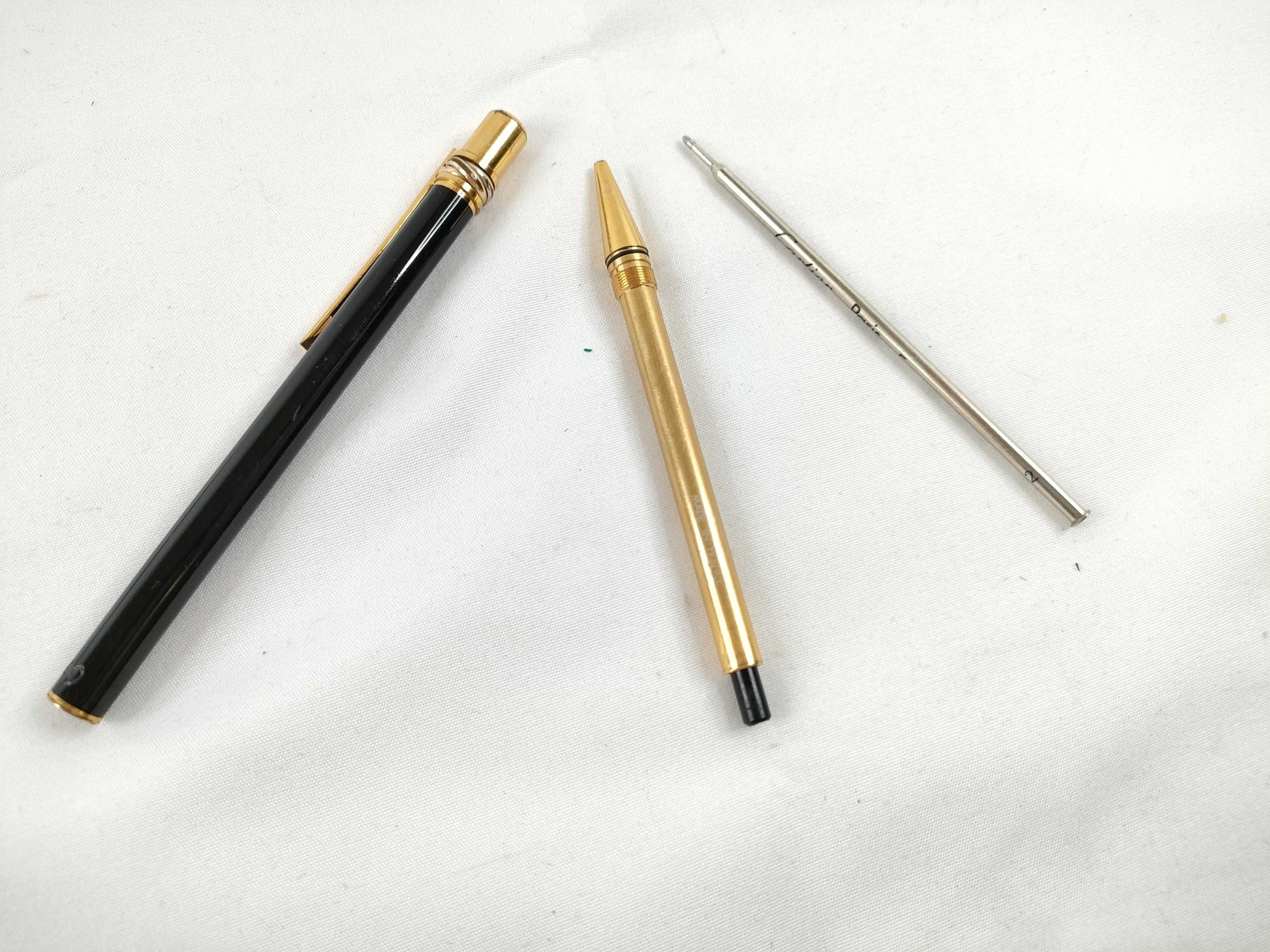 Cartier Trinity Twist Ballpoint Pen, Black x Gold, Pen/Fountain Pen
