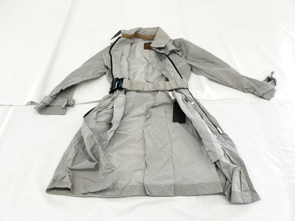 FENDI Zucca FF Coat with Belt, Size 38