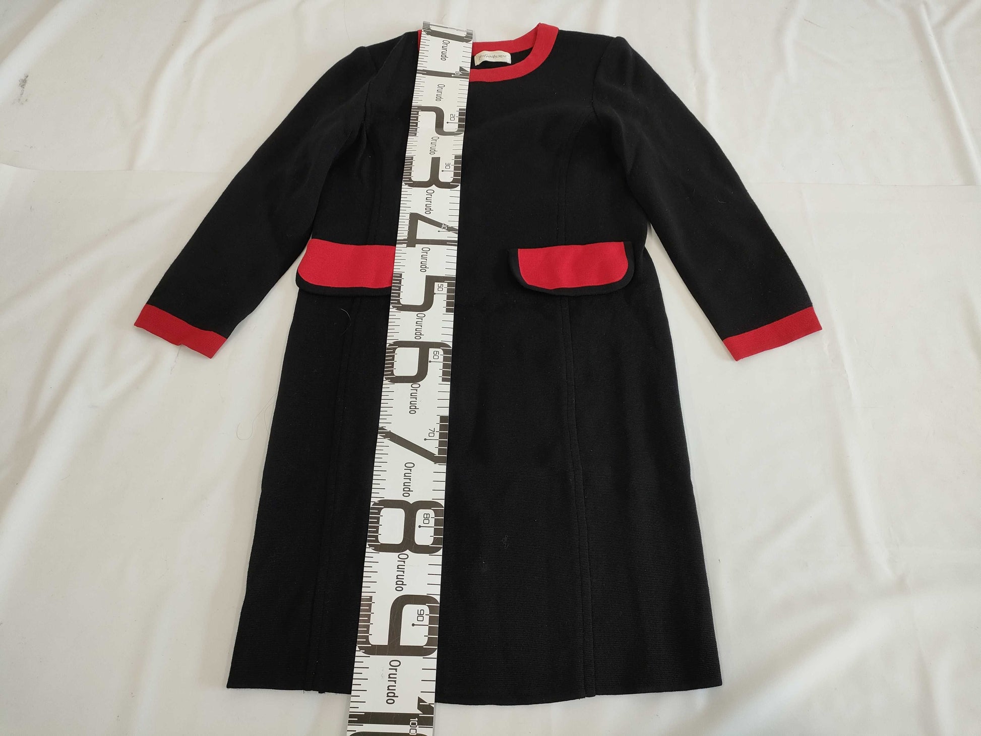 SAINT LAURENT Knit Dress, Black, Size M