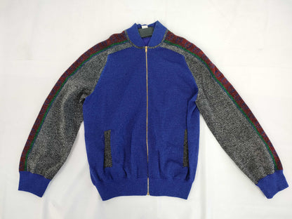 GUCCI GG logo interlocking logo glitter jersey top jacket