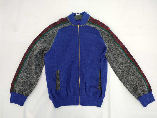 GUCCI GG logo interlocking logo glitter jersey top jacket