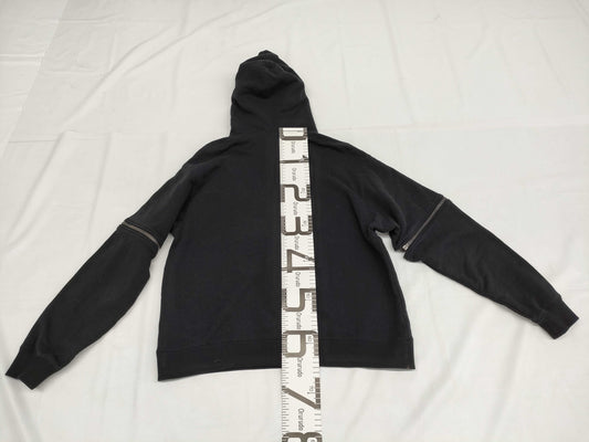GUCCI Hoodie Black Sleeve Zip 2-Way Top