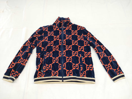 GUCCI GG pattern velour jacket