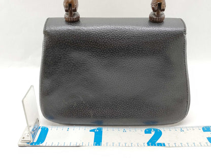 GUCCI Bamboo Turnlock Top Handle Handbag