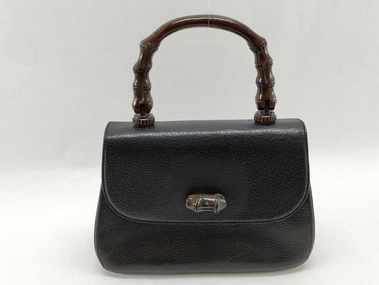 GUCCI Bamboo Turnlock Top Handle Handbag