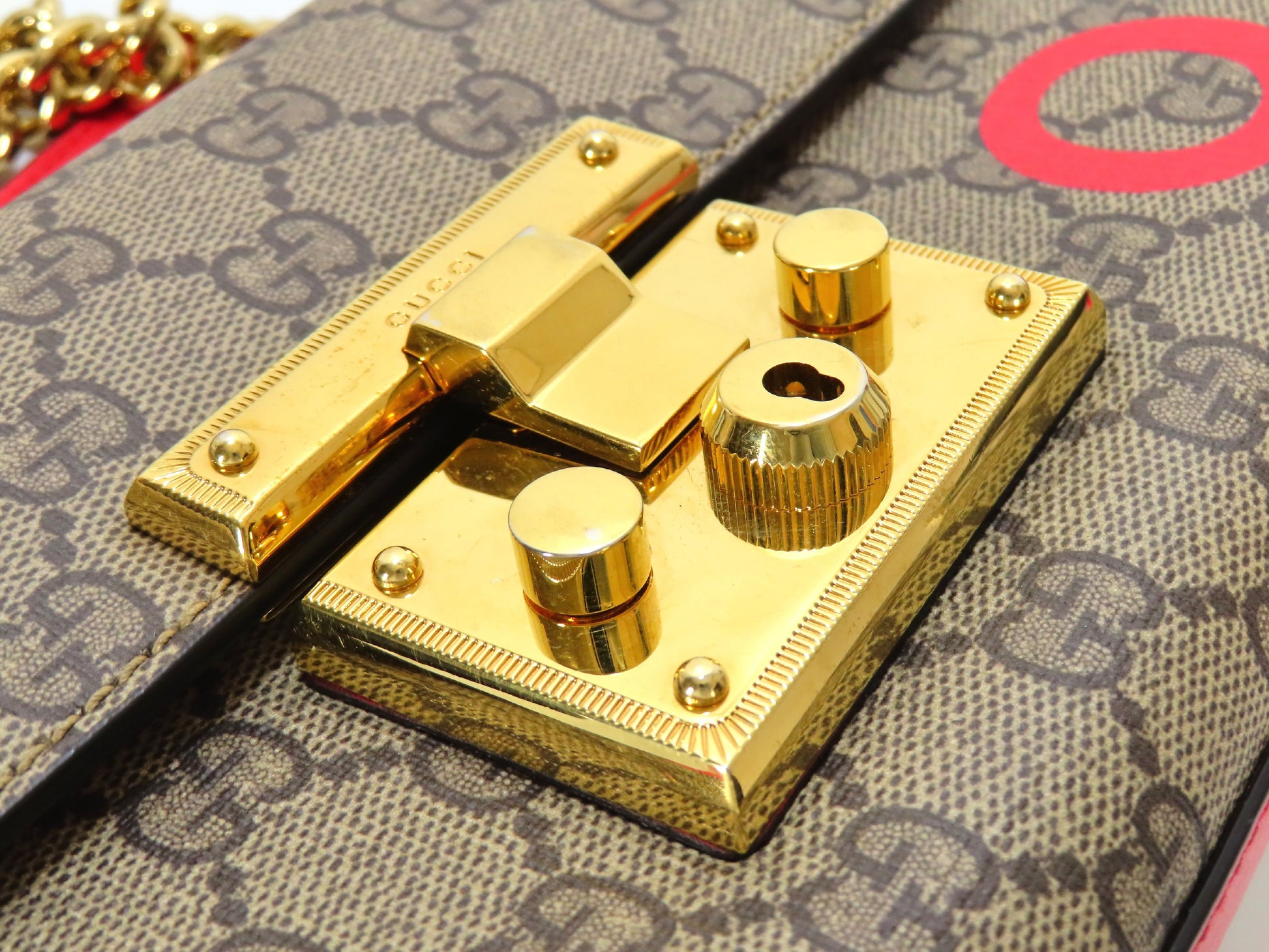 GUCCI Padlock LOVE Chain Shoulder Bag