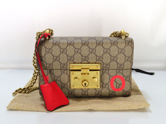 GUCCI Padlock LOVE Chain Shoulder Bag