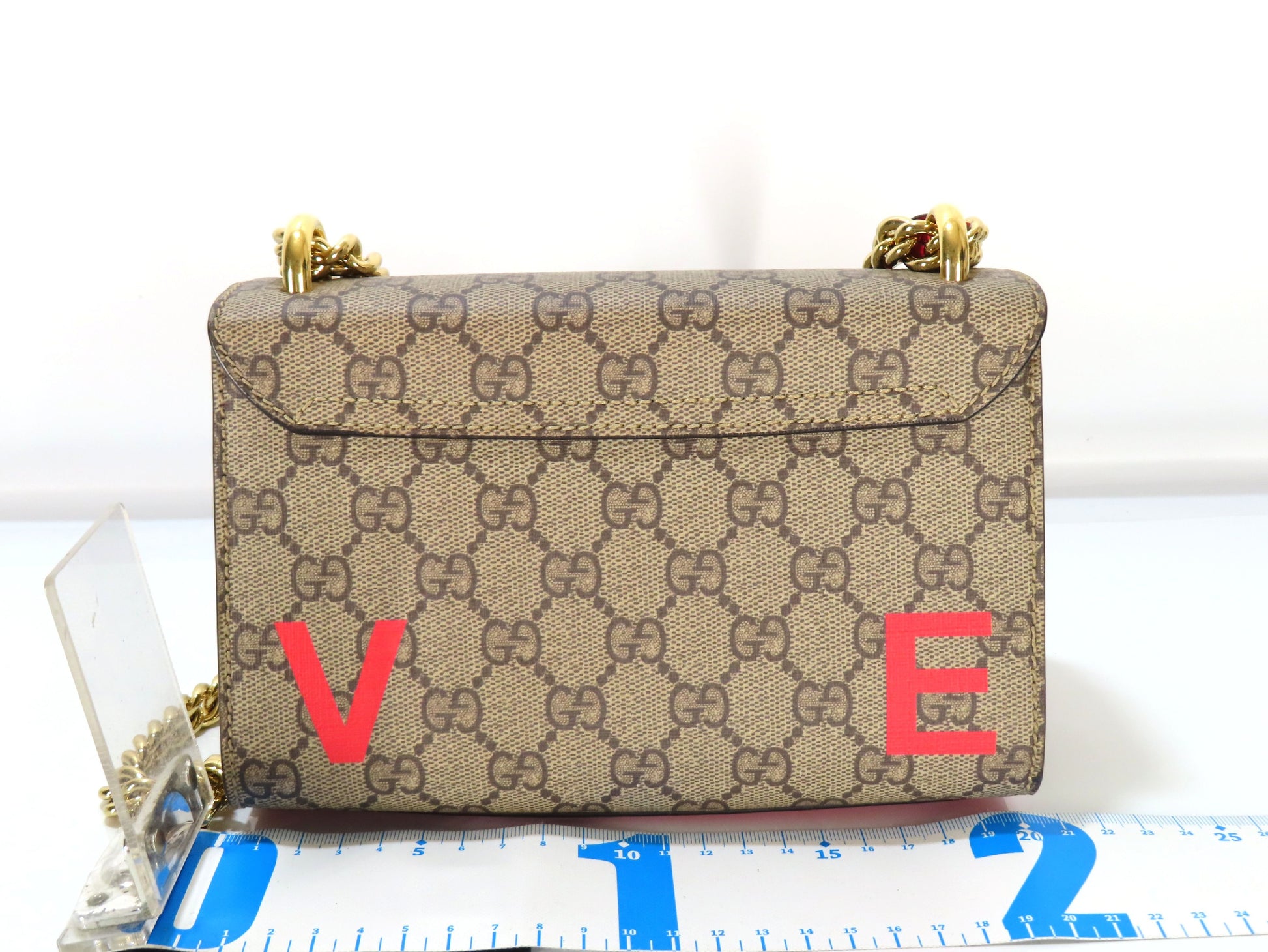 GUCCI Padlock LOVE Chain Shoulder Bag