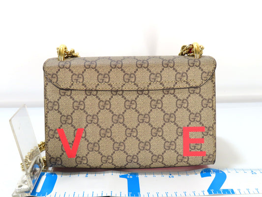 GUCCI Padlock LOVE Chain Shoulder Bag