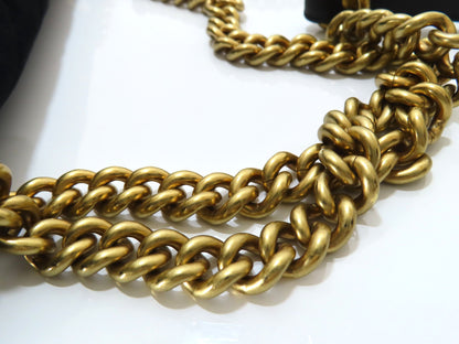 GUCCI Marmont Sequins Heart Velvet Chain Shoulder Bag