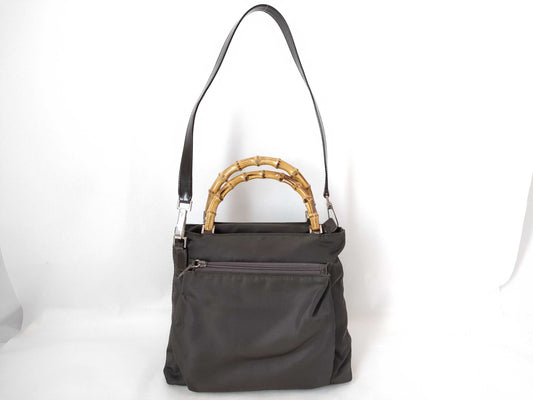 GUCCI Bamboo Gucci One-Shoulder Bag Bamboo Shoulder Bag